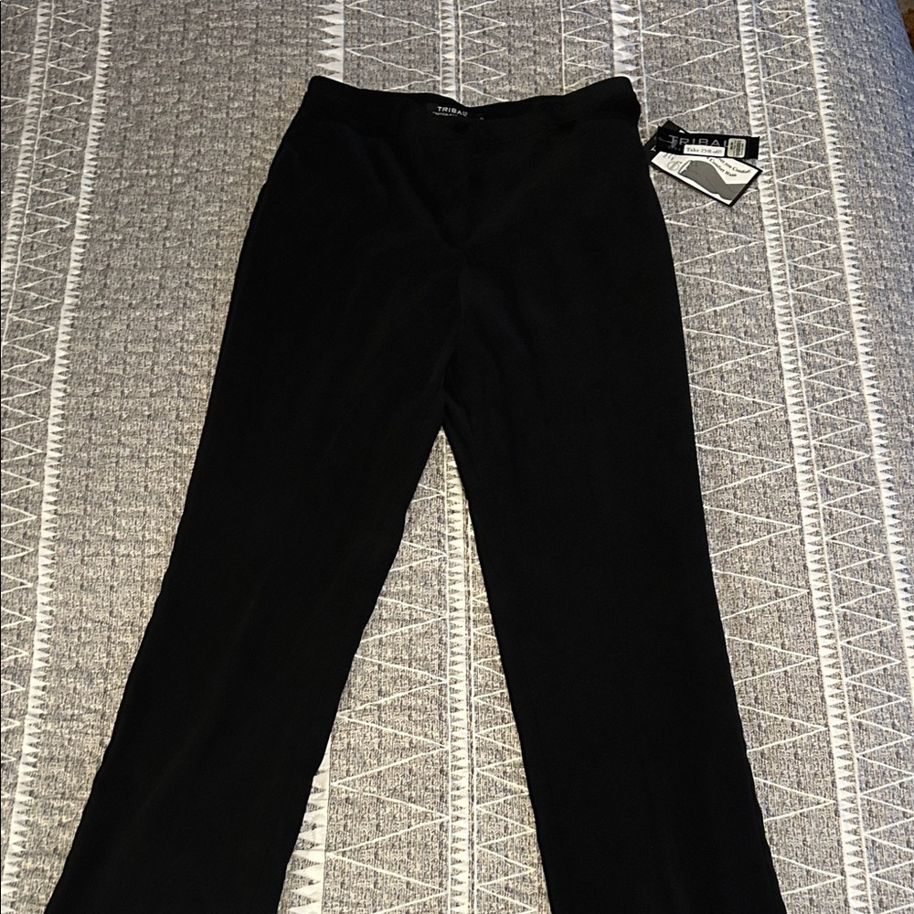 Tribal Black Straight Leg Pants